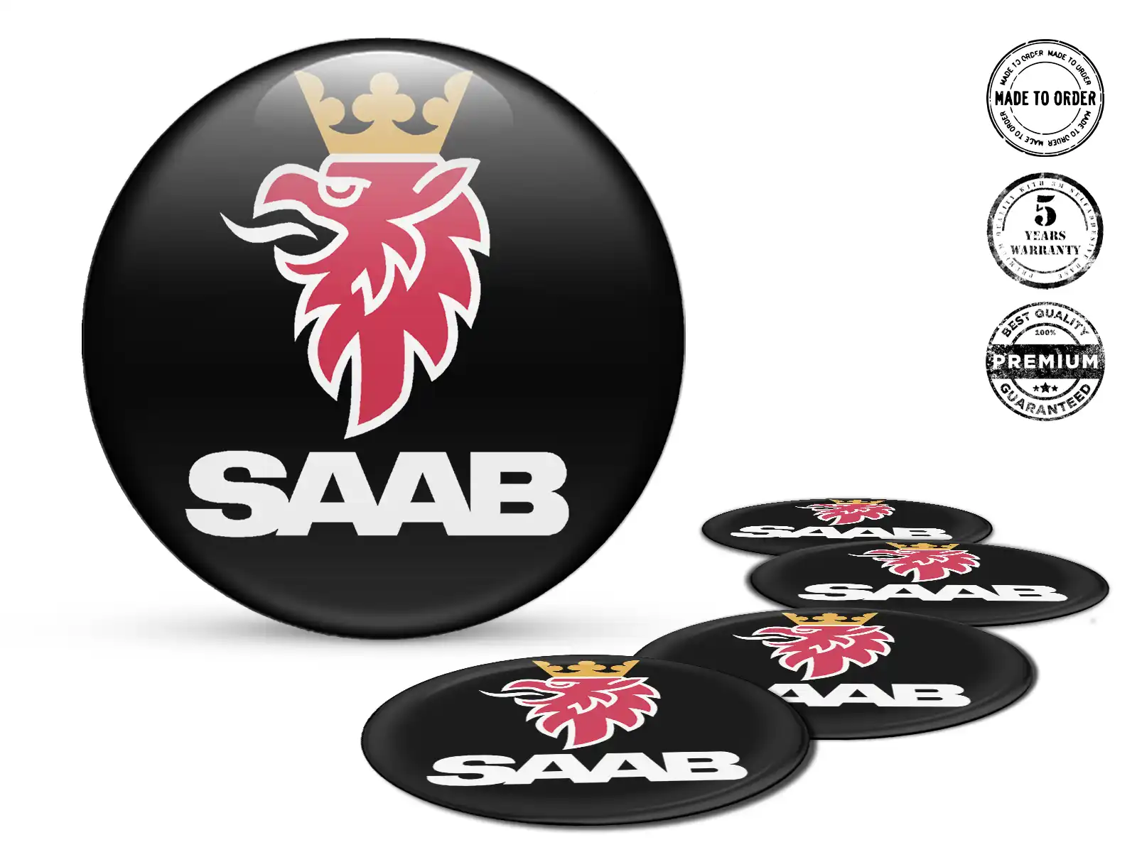 Saab Epoxy Dome Aufkleber Luxus Autoembleme